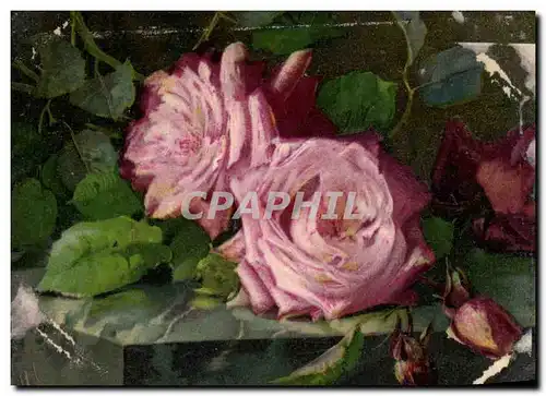 Cartes postales Fantaisie Fleurs