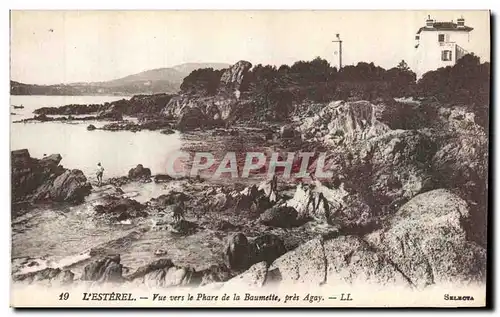 Ansichtskarte AK Phare L&#39Esterel Vue vers le phare de la Baumette pres Agay