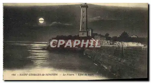 Cartes postales Phare Saint Georges de Didonne Effet de nuit