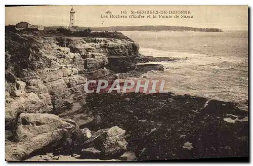 Cartes postales Phare St Georges de Didonne Les rochers d&#39enfer et la pointe de Suzac