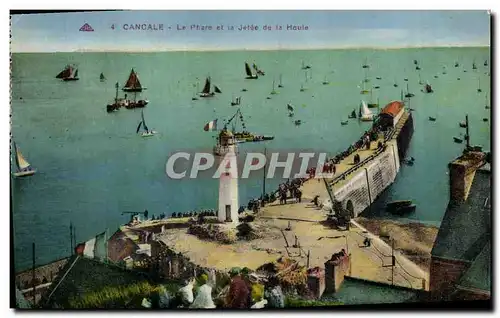 Cartes postales Phare Cancale Le phare et la jetee de la Houle Bateaux