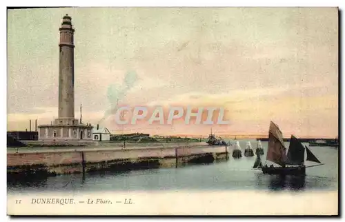 Ansichtskarte AK Phare Dunkerque Bateau