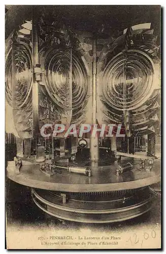 Cartes postales Phare Penmarch La lanterne d&#39un phare L&#39appareil d&#39eclairage du phare d&#39Eckmuhl