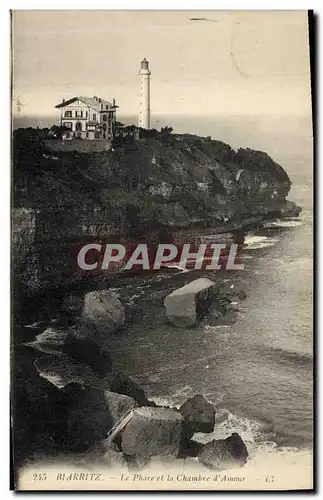 Ansichtskarte AK Biarritz Le Phare et la chambre d&#39amour