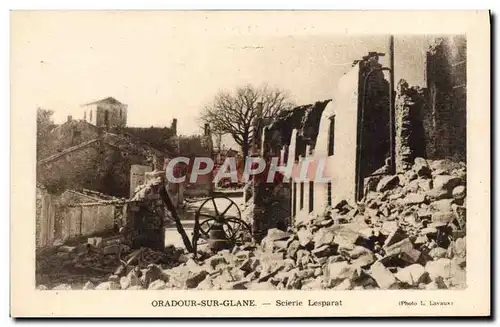 Cartes postales moderne Militaria Oradour sur Glane Scierie Lesparat