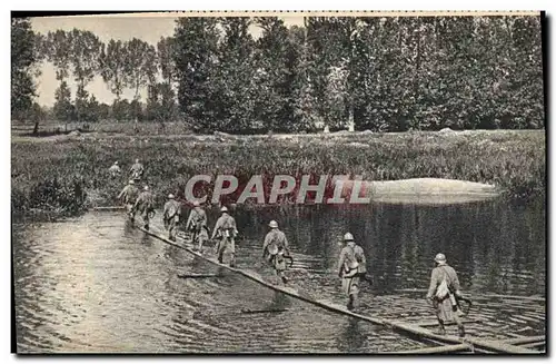 Moderne Karte Militaria Passerelle legere d&#39infanterie