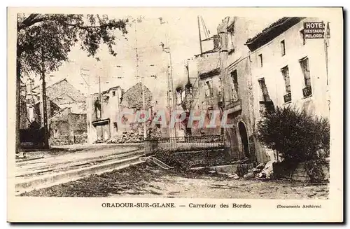 Cartes postales moderne Militaria Oradour sur Glane Carrefour des Bordes