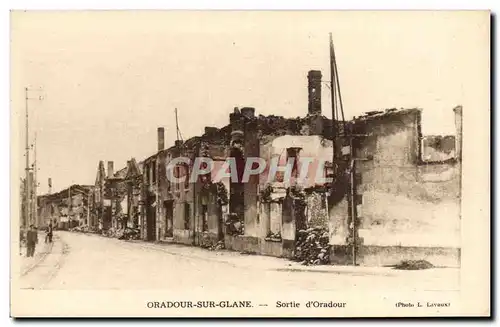 Cartes postales moderne Militaria Oradour sur Glane Sortie d&#39Oradour