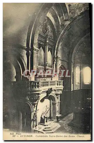 Cartes postales Orgue Avignon Cathedrale Notre Dame des Doms Choeur