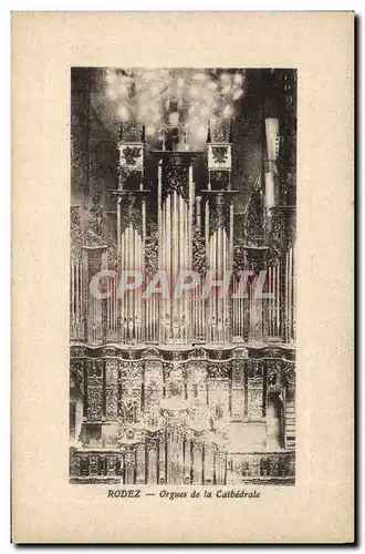 Cartes postales Orgue Rodez Orgues de la cathedrale
