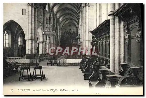 Cartes postales Orgue Luxeuil Interieur de l&#39eglise St Pierre
