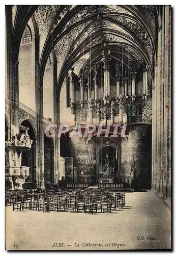 Cartes postales Orgue Albi La cathedrale Les orgues