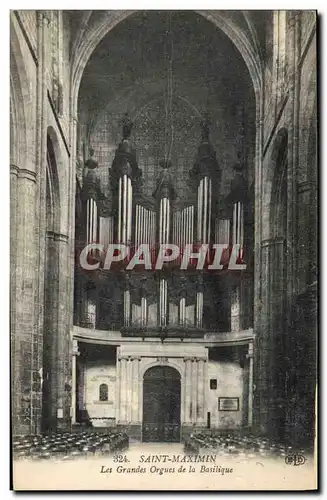 Cartes postales Orgue Saint Maximin Les grands orgues de la basilique