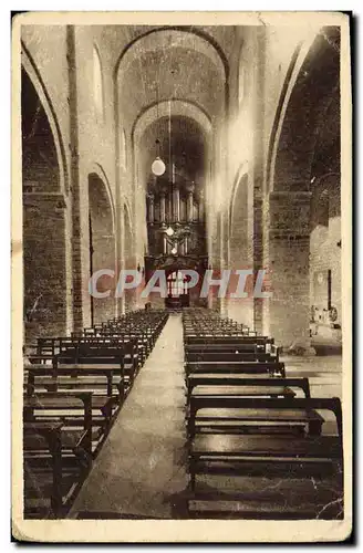 Cartes postales Orgue Saint Guilhem le Desert Interieur de l&#39eglise abbatiale Le nef les orgues