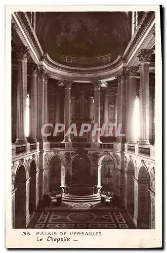 Cartes postales Orgue Palais de Versailles La chapelle