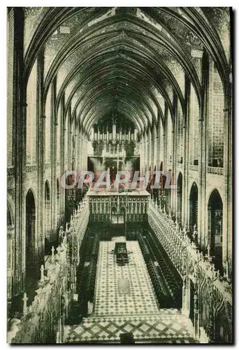 Cartes postales Orgue Albi La cathedrale Ste Cecile La nef et la choeur