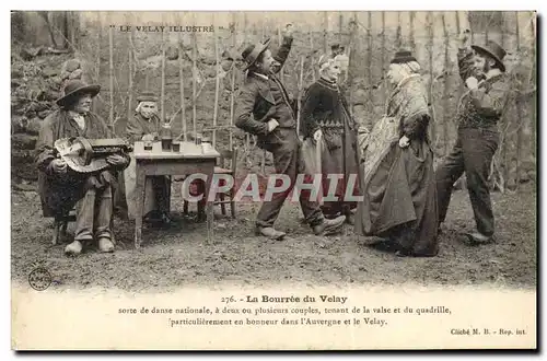 Cartes postales Folklore Le Velay La Bourree du Velay