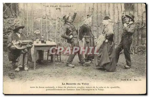 Ansichtskarte AK Folklore La Bourree du Velay