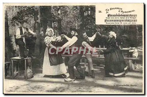 Cartes postales Folklore La Bourree