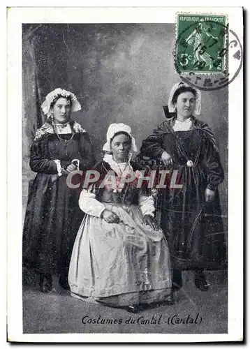 Cartes postales Folklore Costumes du Cantal