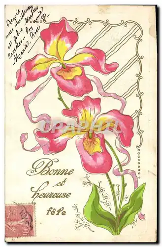 Cartes postales Fantaisie Fleurs