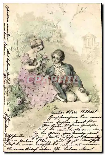 Cartes postales Fantaisie Fleurs Femme