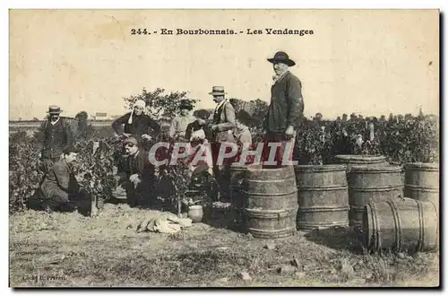 Cartes postales Vin Vendanges en Bourbonnais TOP