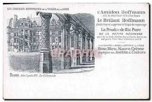 Cartes postales Publicite Blois Aile Louis XII La colonnade Amidon Hoffmann