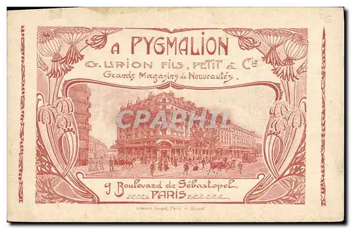 Ansichtskarte AK Publicite Pygmalion Boulevard Sebastopol Paris Urpion L&#39Aiglon