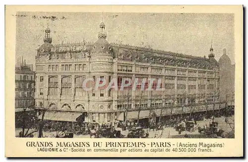 Cartes postales Publicite Grands Magasins du Printemps Paris