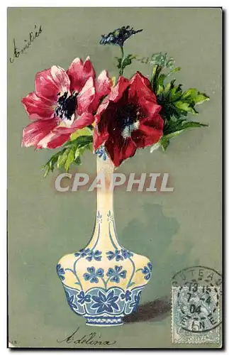 Cartes postales Fantaisie Fleurs