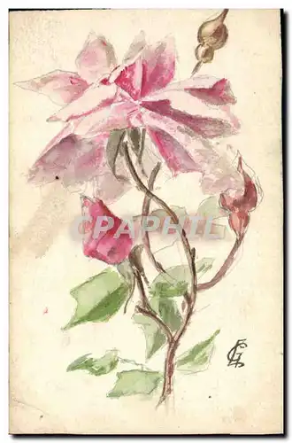 Cartes postales Fantaisie Fleurs