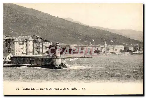 Ansichtskarte AK Phare Bastia Entree du port et de la ville Corsica Corse