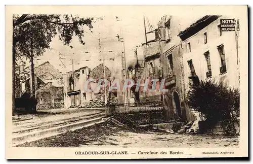 Cartes postales moderne Militaria Oradour sur Glane Carrefour des Bordes