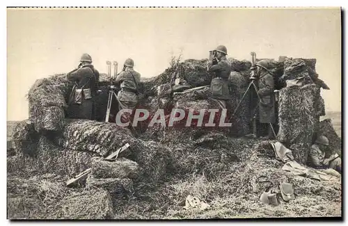 Cartes postales moderne Militaria Aux manoeuvres Poste d&#39observation d&#39artillerie