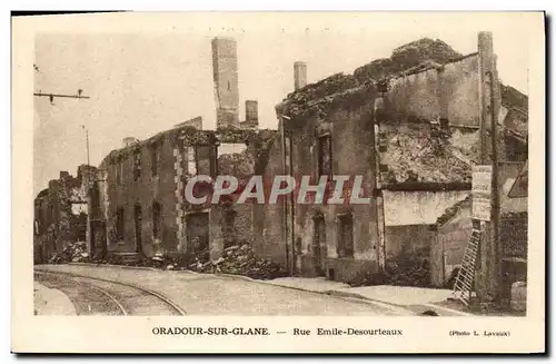 Cartes postales moderne Militaria Oradour sur Glane Rue Emile Desourteaux