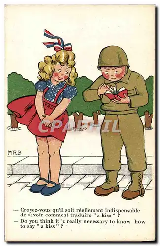 Cartes postales moderne Militaria Femme Soldat