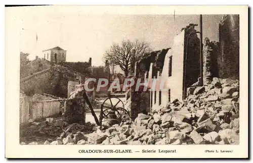 Cartes postales moderne Militaria Oradour sur Glane Scierie Lesparat