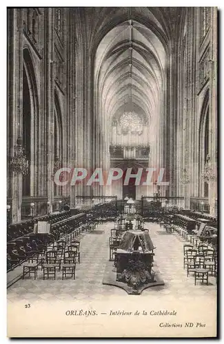 Ansichtskarte AK Orgue Orleans Interieur de la cathedrale