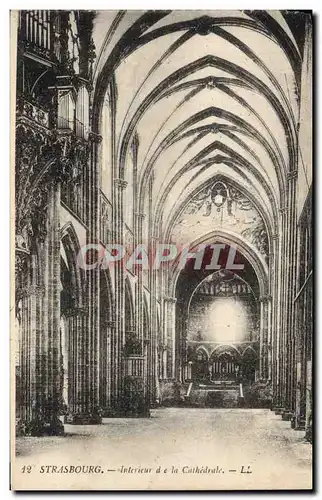 Ansichtskarte AK Orgue Strasbourg Interieur de la cathedrale