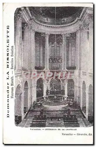 Ansichtskarte AK Orgue Versailles Interieur de la chapelle