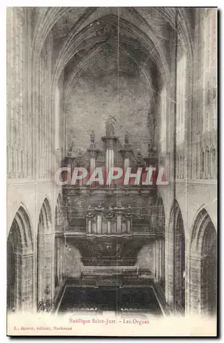 Cartes postales Orgue Basilique Saint Just Les orgues