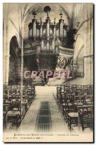 Cartes postales Orgue Luxeuil les Bains Orgues de l&#39eglise