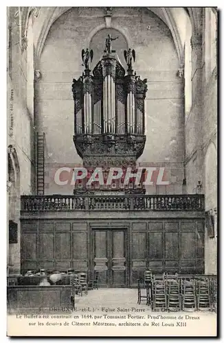 Ansichtskarte AK Orgue Dreux Eglise Saint Pierre Les orgues
