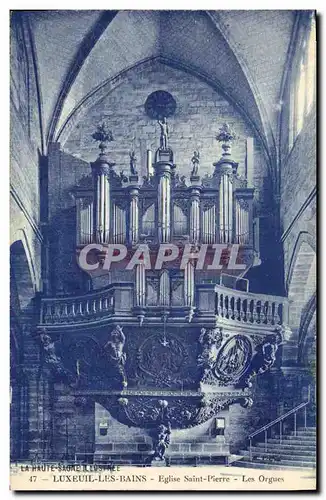 Cartes postales Orgue Luxeuil les Bains Eglise Saint Pierre Les orgues