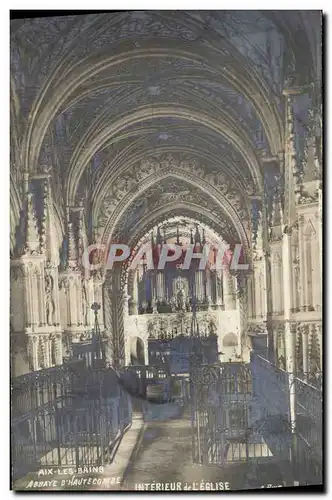 Ansichtskarte AK Orgue Aix les Bains Abbaye d&#39Hautecombe Interieur de l&#39eglise