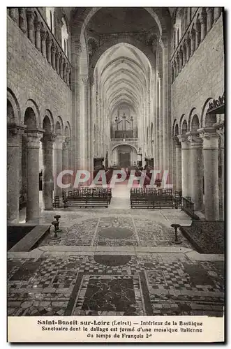 Ansichtskarte AK Orgue Saint Benoit sur Loire Interieur de la basilique Sanctuaire