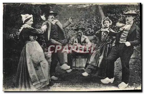 Ansichtskarte AK Folklore Auvergne La Bourree