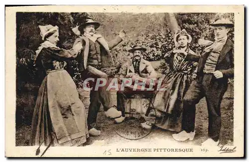 Ansichtskarte AK Folklore Auvergne La Bourree