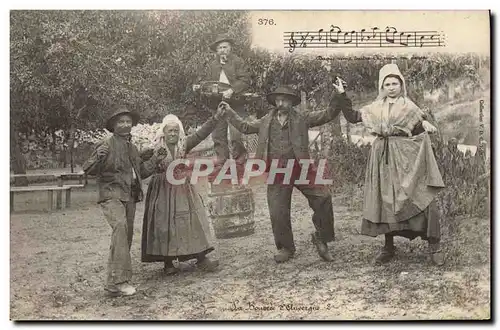 Ansichtskarte AK Folklore Auvergne La Bourree